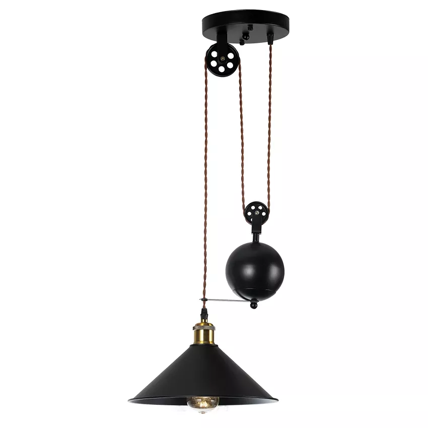 pendant lamp with pulley E-27